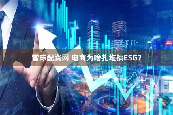 雪球配资网 电商为啥扎堆搞ESG？